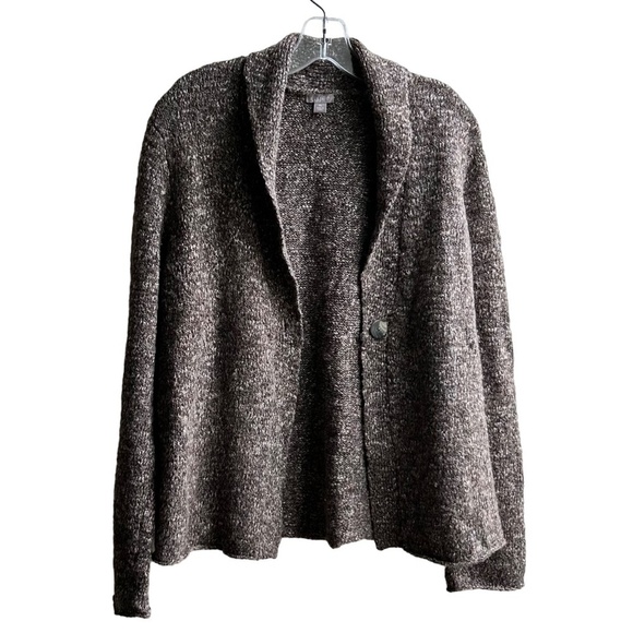 J. Jill Sweaters - J. Jill One Button  Open Front Long Sleeve Cardigan Sweater Wool/ Alpaca  Blend